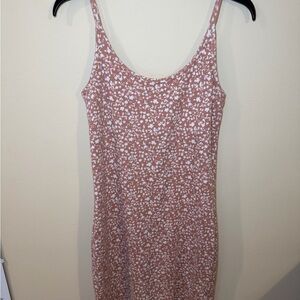 Old Navy Pink and White Floral Dress